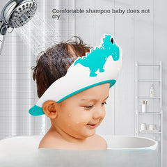 Baby Shampoo Cap Waterproof Ear Protector Dinosaur Pattern