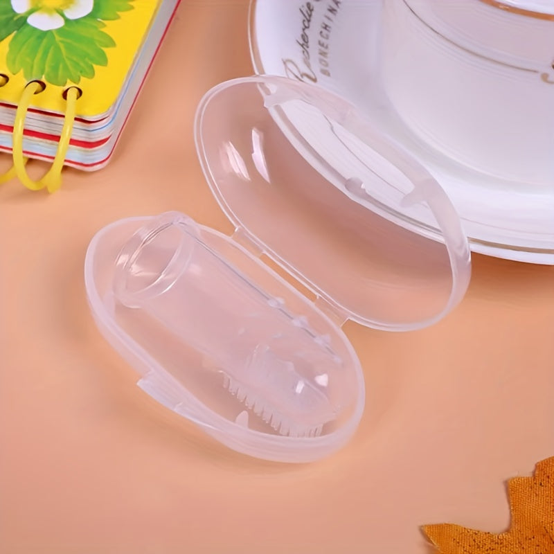 3pcs Silicone Pet Finger Toothbrush Dog Cat Teeth Cleaning Brush