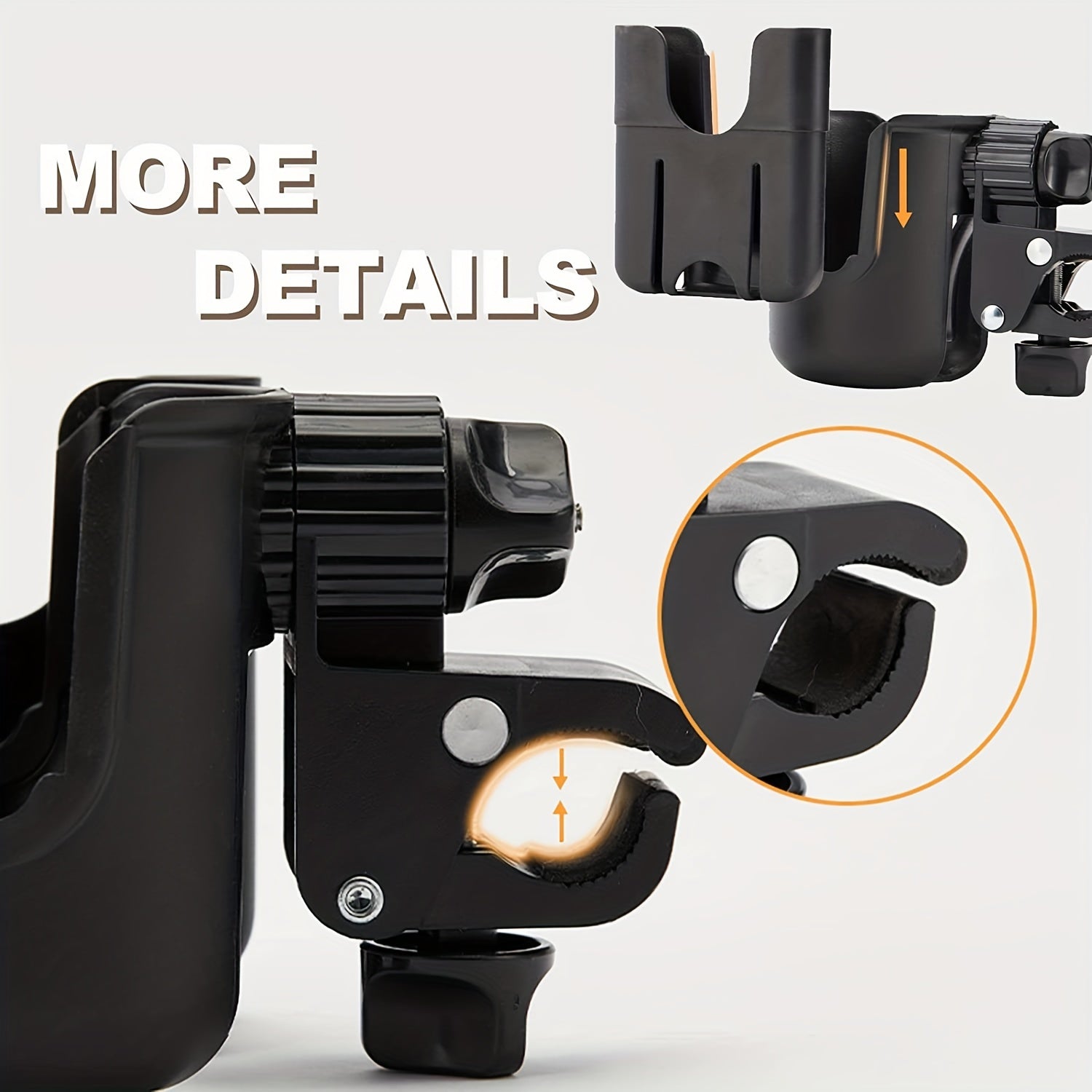 1pc Baby Stroller Cup Holder 2 in 1 Phone Holder Stroller Accessories