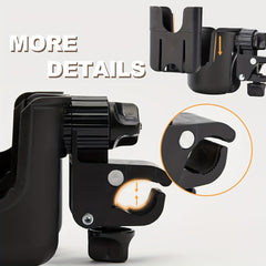 1pc Baby Stroller Cup Holder 2 in 1 Phone Holder Stroller Accessories