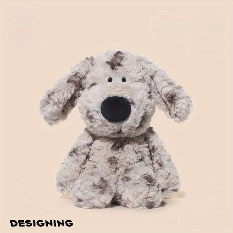 Plush Dog Toy Brown & Spotted Fun Stuffed Animal