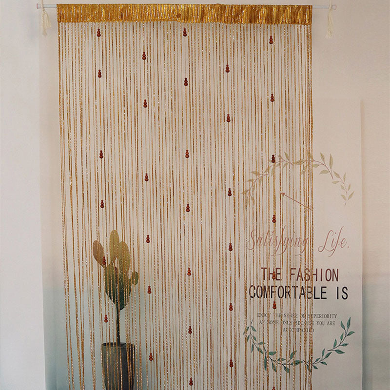 Gourd Decor Door String Curtain for Weddings Coffee Houses Restaurants