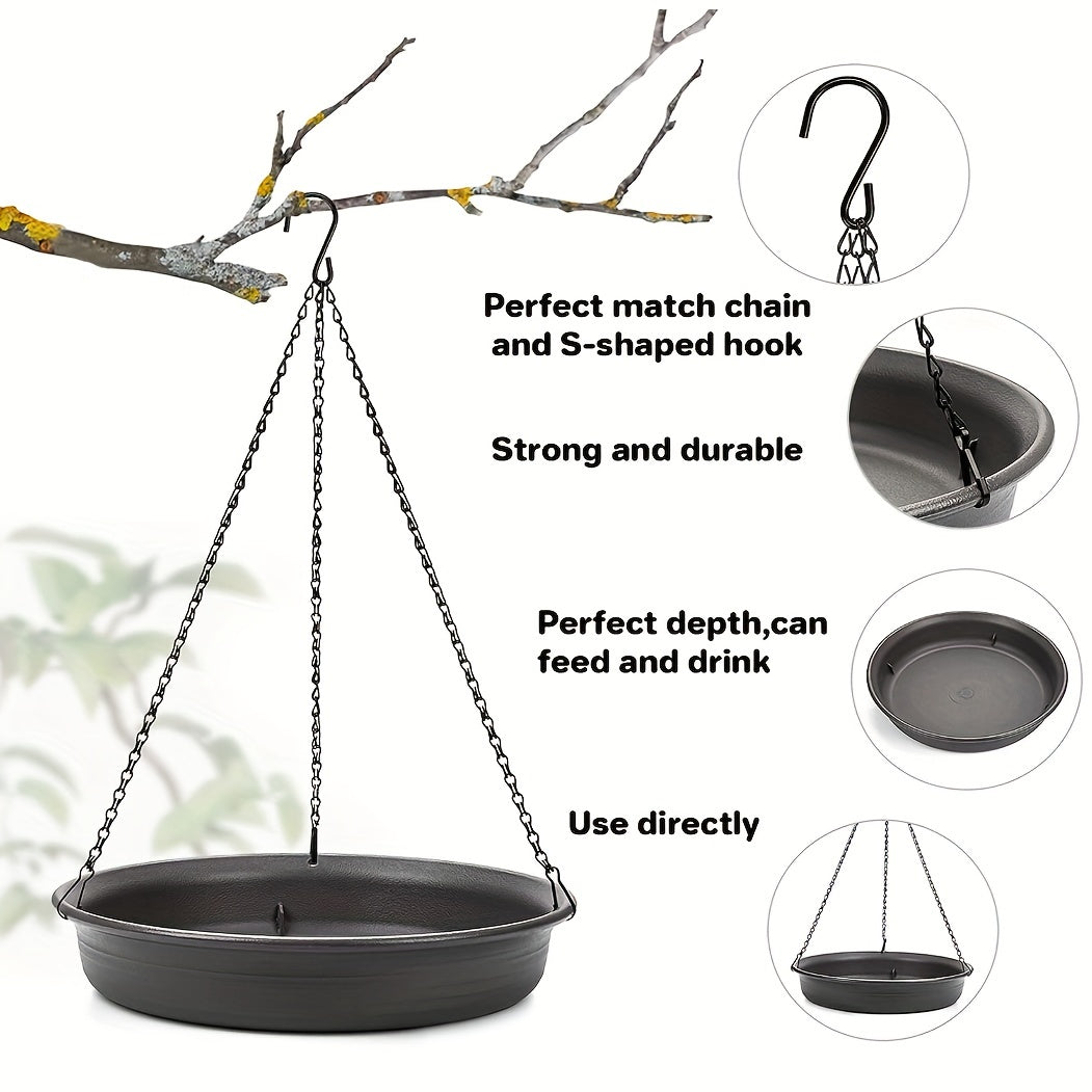 Outdoor Hanging Bird Feeder Tray for More Wild Birds