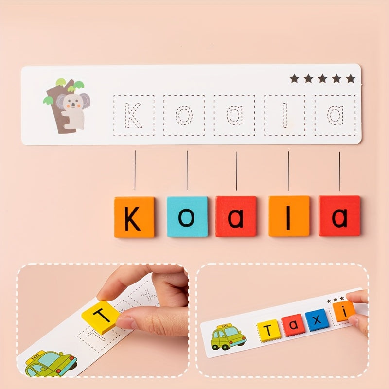 Wooden Word Game for Kids - Early Education Toy
