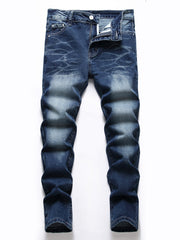 Boys Distressed Stretch Jeans Skinny Slim Fit Washed Denim Pants