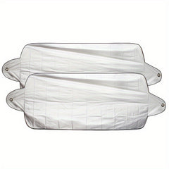 2pcs Foldable Car Windshield Covers Protect Car From Snow Sun Rain