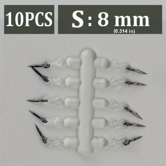 10pcs Metal Spike Bait Hook Set Fishing Tackle Accessories