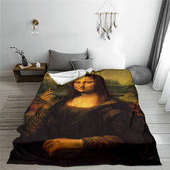 Creative Fun Painting Blanket Soft and Warm Throw Blanket