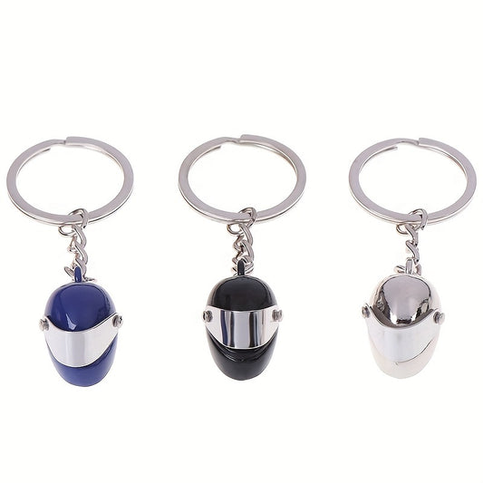 Motorcycle Bicycle Helmet Key Chain Keyring Gift For Men Boyfriend