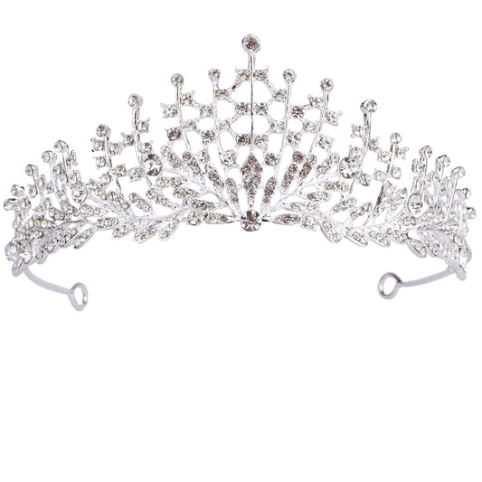 Baroque Crystal Queen Crowns Tiaras Princess Hair Accessories