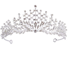 Baroque Crystal Queen Crowns Tiaras Princess Hair Accessories