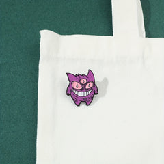 Funny Three Eyed Monster Enamel Pin For Men