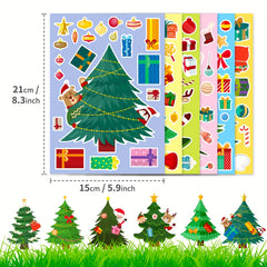 6 Sheets Christmas Make Your Own Stickers for Party Favors