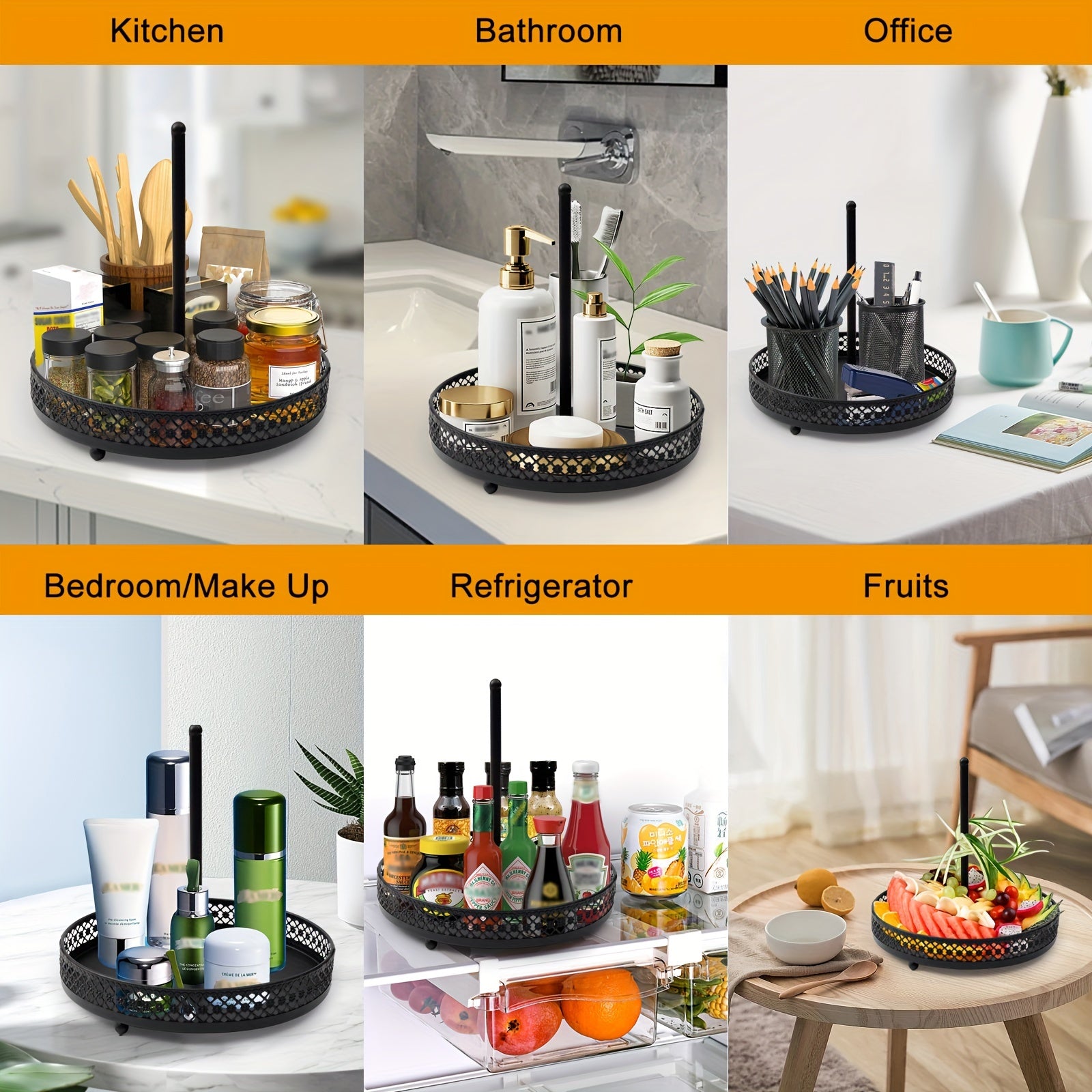1pc Lazy Susan Organizer 30 Lazy Susan Turntable For Cabinet Turntable Organizer