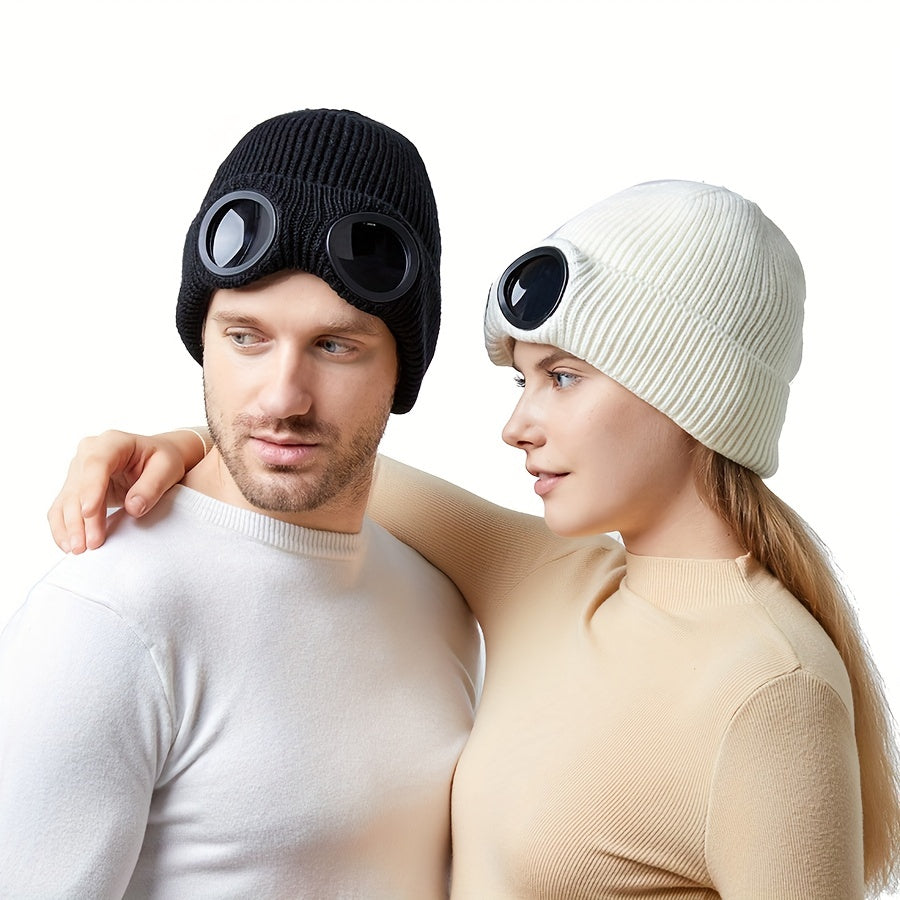 Windproof Knitted Hat for Skiing Winter Hiking
