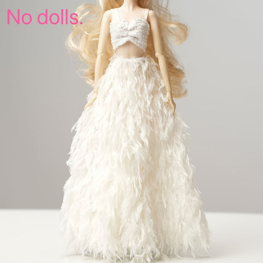 Handcrafted Wedding Dress for 11 8 inch Dolls Evening Wear and Proms