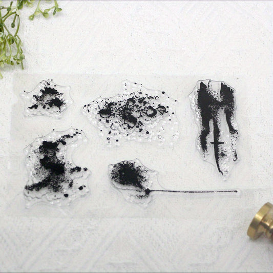 Leaf Graffiti DIY Silicone Transparent Stamp