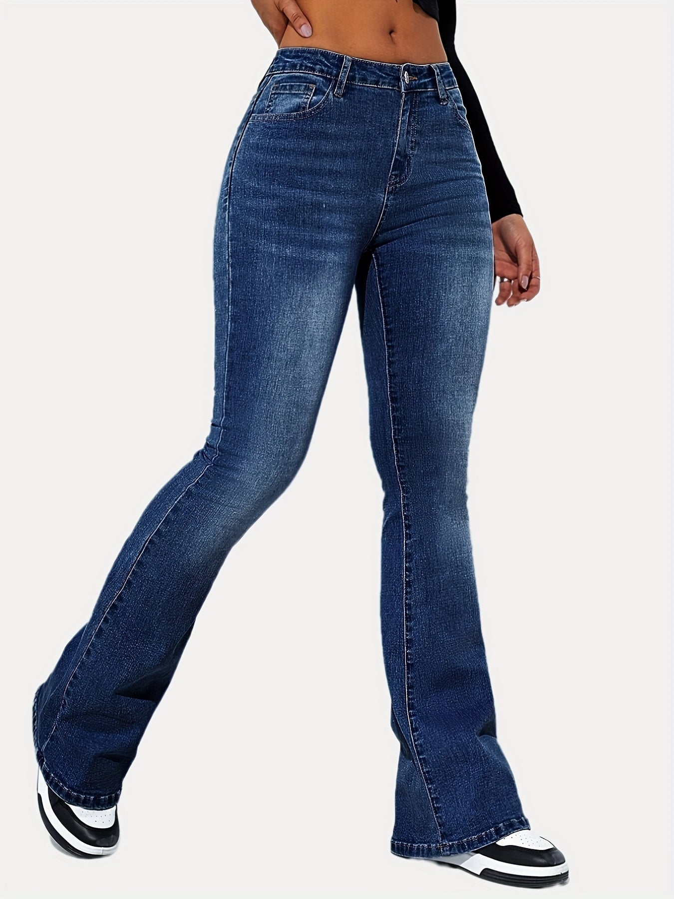 Curvy High Waist Bootcut Flare Jeans