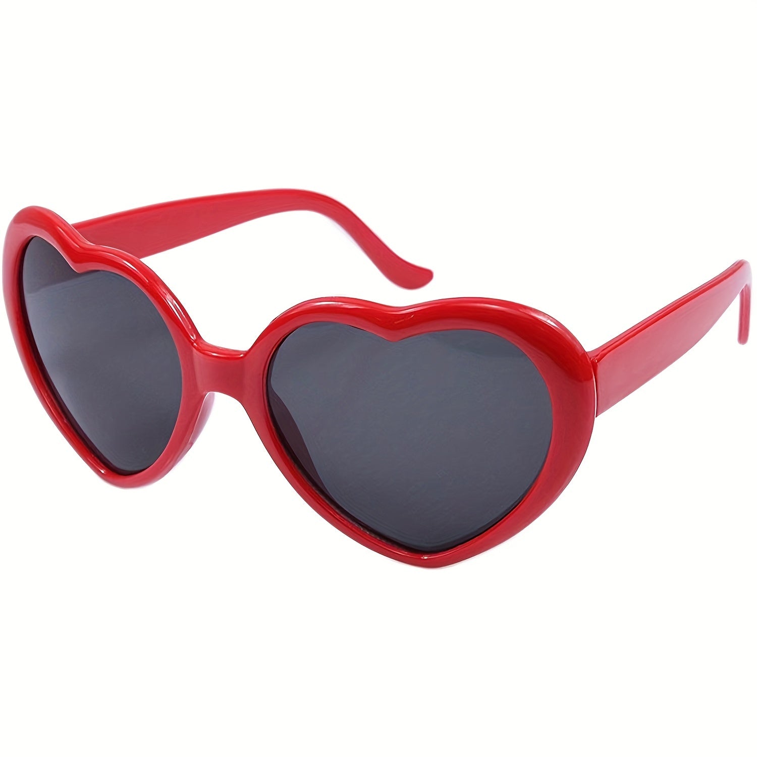 Men's Oversized Heart Sunglasses Retro Decorative Glasses
