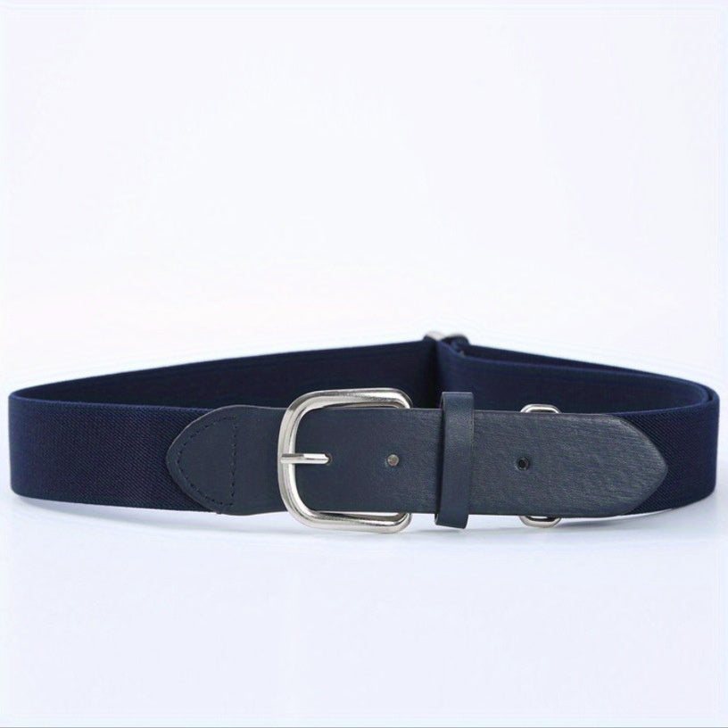 Men's Baseball Belt - Adjustable Elastic Waistband for Comfort