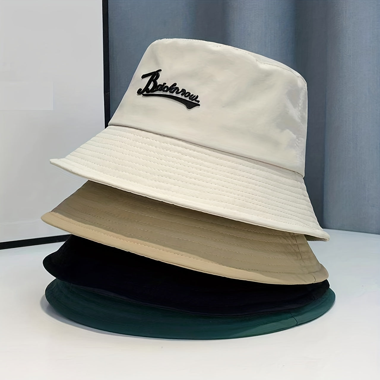 Men's Letter Fisherman Hat Spring Summer Thin Breathable Basin Hat