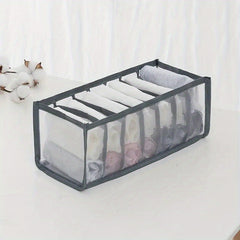 Fabric Socks Underwear Storage Dividers 6 7 11 Grids Drawer Organizer