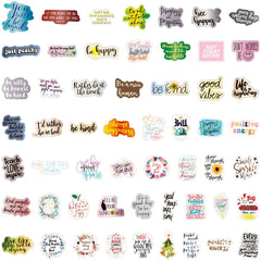 100pcs Positive Quote Stickers Motivational Waterproof Vinyl Stickers