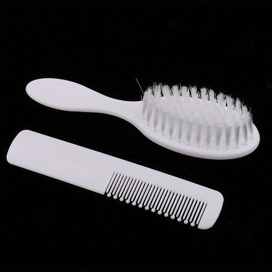 2pcs Newborn Baby Kids Head Hair Care Set Grooming Soft Comb Hair Brush Kit