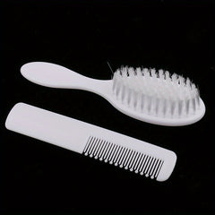 2pcs Newborn Baby Kids Head Hair Care Set Grooming Soft Comb Hair Brush Kit
