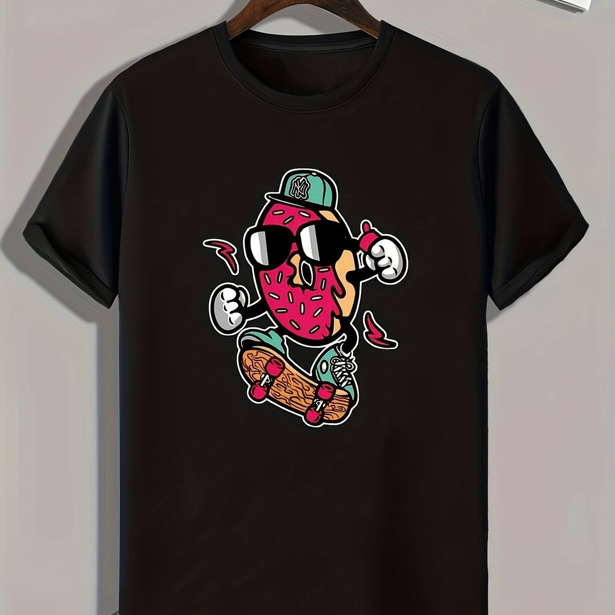 Skateboarding Print Men's Graphic T-shirt