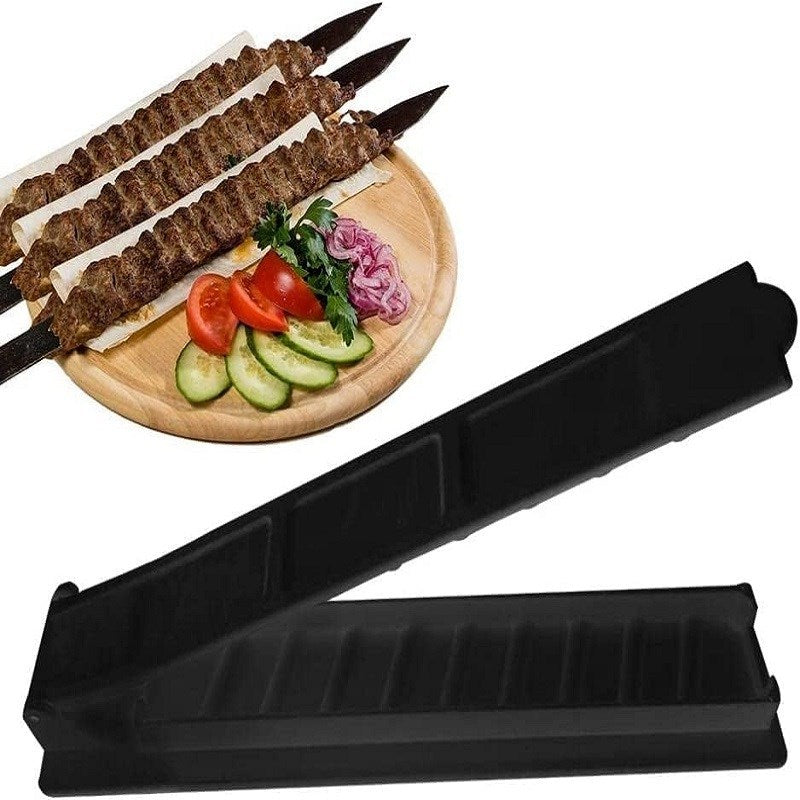 1pc Single Row Kebab Maker Convenient Plastic BBQ Skewer Machine