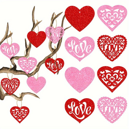 Heart Hanging Ornaments Wedding Gift Paper Tags