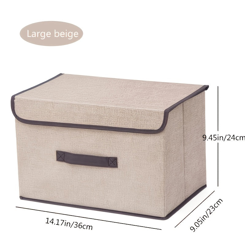 Foldable Dust-proof Storage Box & Basket for Wardrobe Clothes Books Toys