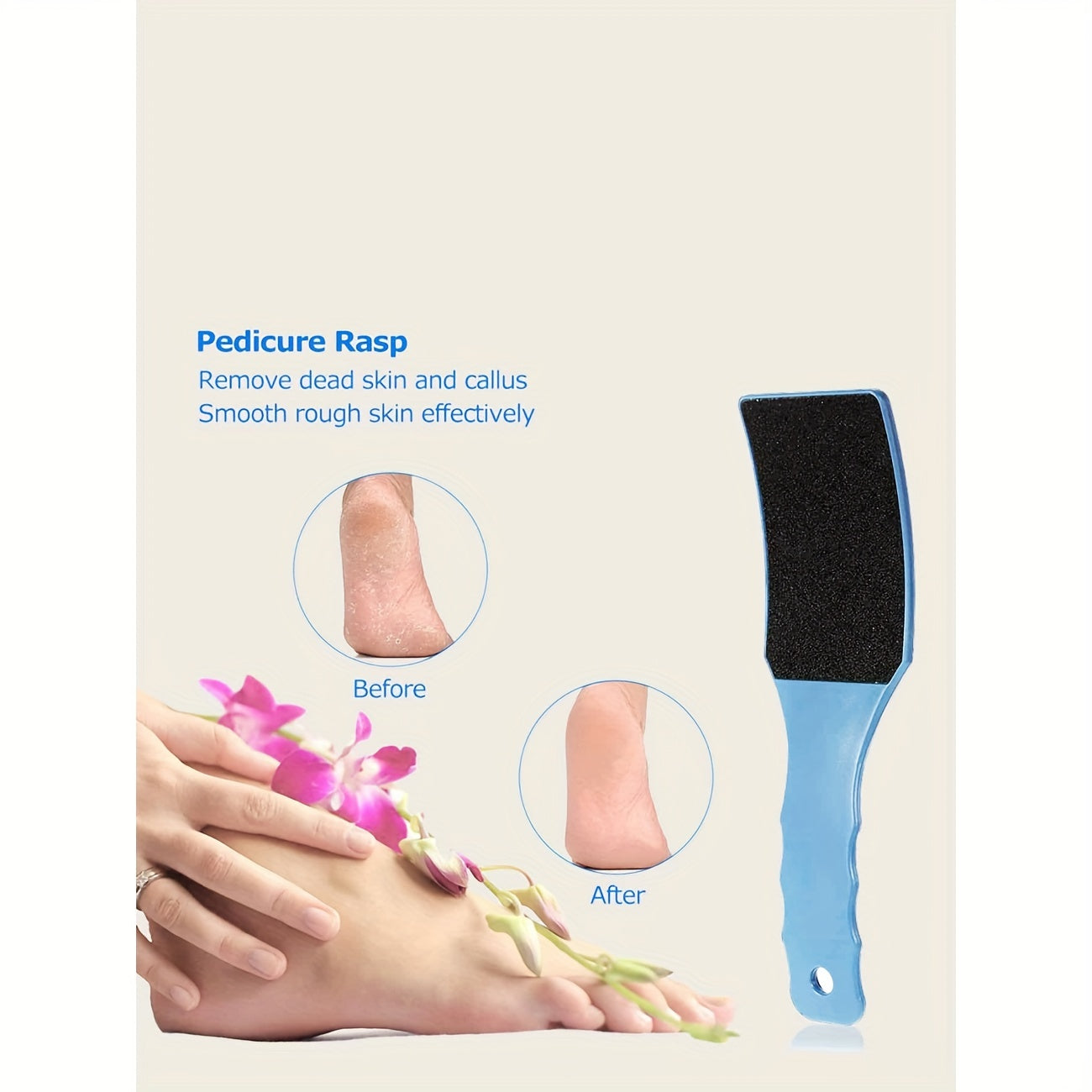 Dual-Sided Foot Callus Remover Tool for Pedicure Care