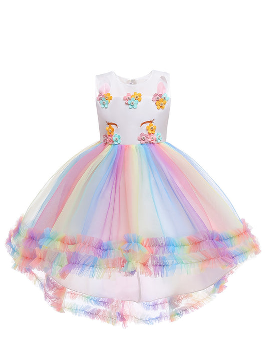 Unicorn Girls Princess Dress