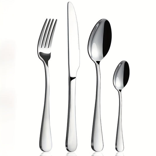 16pcs Stainless Steel Cutlery Set for Home and Restaurant