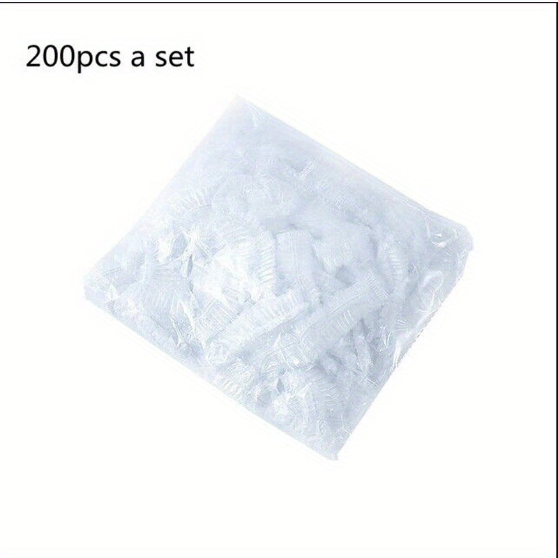 100pcs Disposable Food Cover Plastic Fresh Keeping Covers