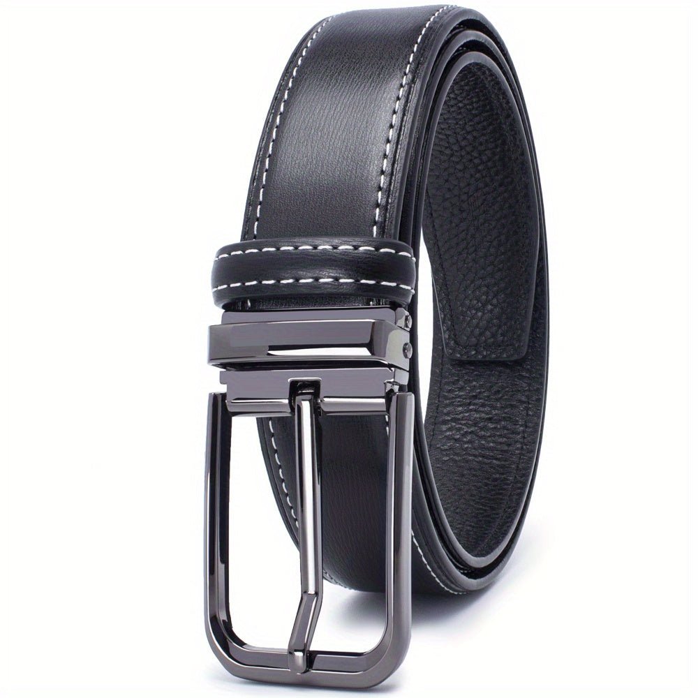 Men's Leather Belt - Classic Business Casual Belt