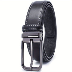 Men's Leather Belt - Classic Business Casual Belt
