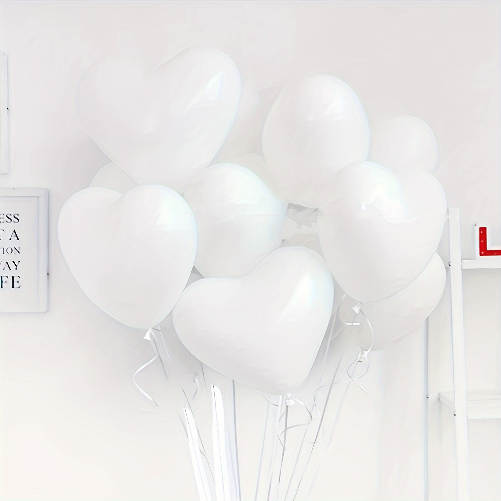 20pcs Heart Balloons Perfect For Wedding Christmas Decoration