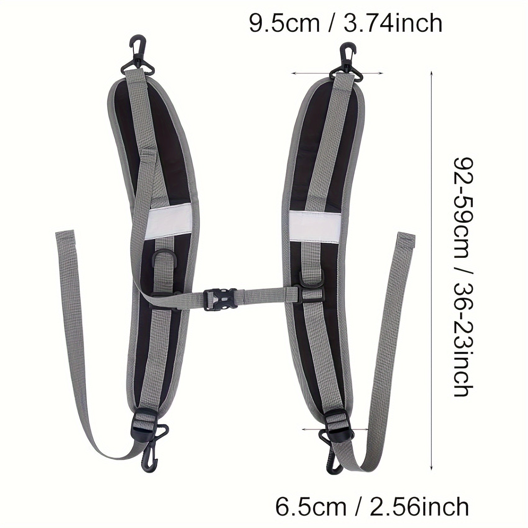 1pair Durable Nylon Shoulder Backpack Straps Adjustable