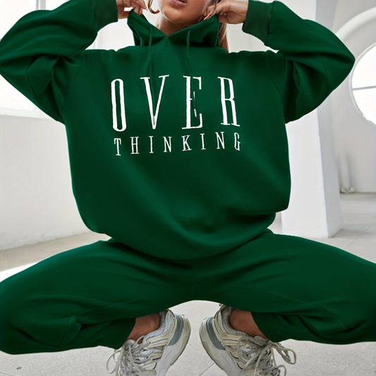 Over Thinking Two Piece Set Hoodie & Jogger Pants