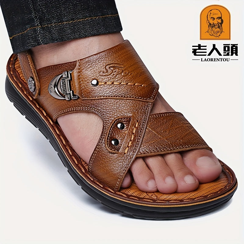 LAORENTOU Men's Outdoor Hiking Sandals Non Slip Beach Shoes