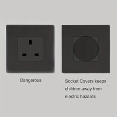 20pcs British Standard Socket Protective Covers Baby Proofing Plug Covers