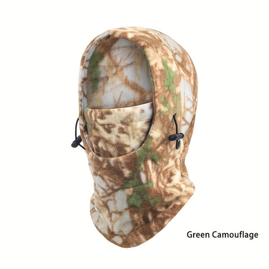 Camouflage Balaclava Winter Outdoor Fleece Hood Hat Windproof Cycling Mask