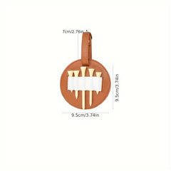 Golf Spike Inserted Bag & 5 Wooden Ball Spikes