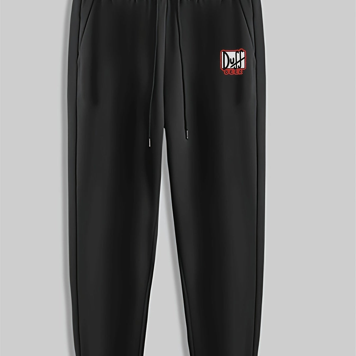 Duff Print Men's Pants Drawstring Sweatpants Casual Trousers Spring Autumn