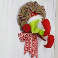 Christmas Thief Wreath Front Door Decoration Family Gathering Decoration