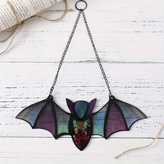 Colorful Bat Suncatcher Window Hanging Decoration for Home Room Garden