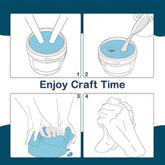 Cloning Powder Couple 3D Hand & Foot Model Baby Toddler Making Material Gift